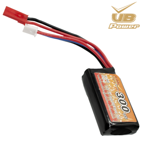 VB POWER Batterie LiPo 7 4v 300mAh 35C JST HPA Safe Zone Airsoft