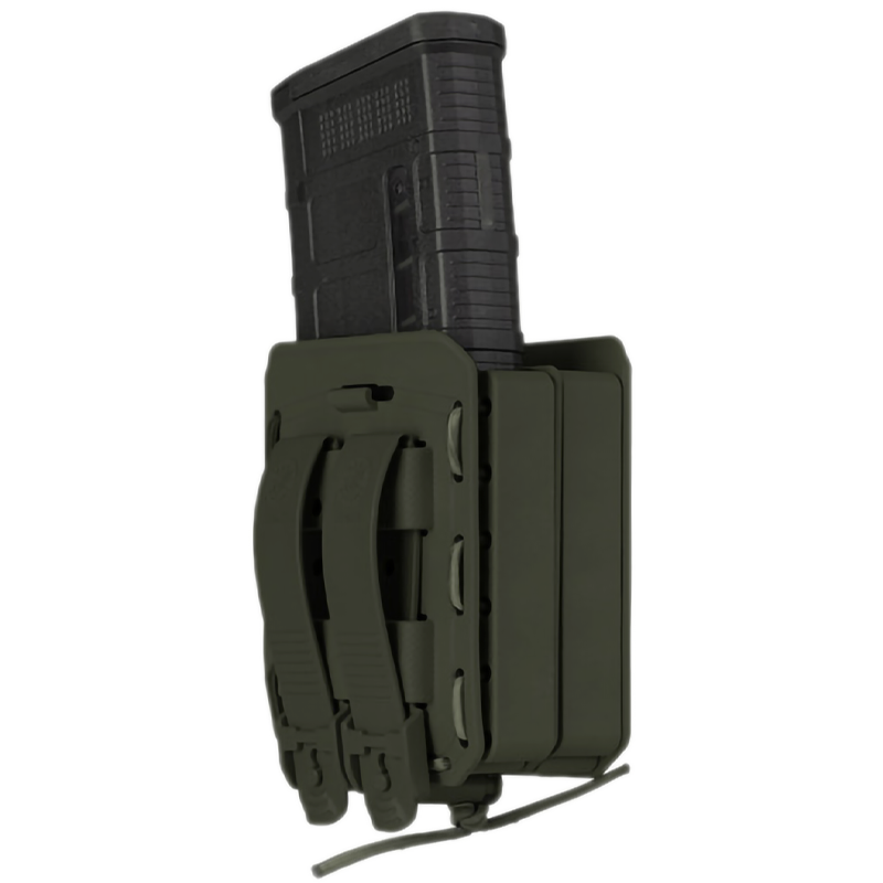 Porte chargeurs pistolet double Low Profile - Adaptative Green