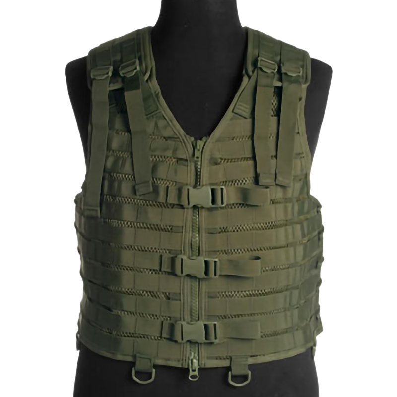 MIL-TEC - Gilet Tactique Modular System, Olive Drab - Safe Zone Airsoft