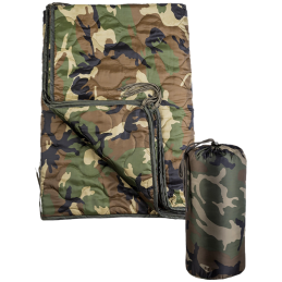 MIL-TEC - Poncho Camouflage Woodland, Multifonction