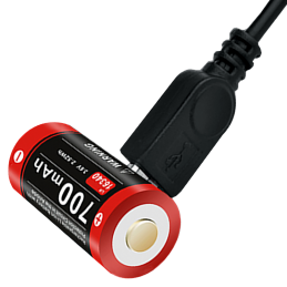 KLARUS - Pile CR123A rechargeable MICRO USB