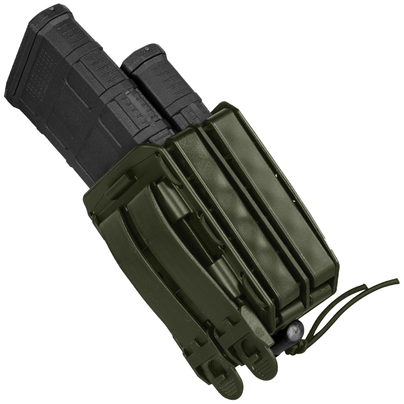 VEGA HOLSTER - Porte Chargeur Double Bungy 5.56mm, Olive Drab