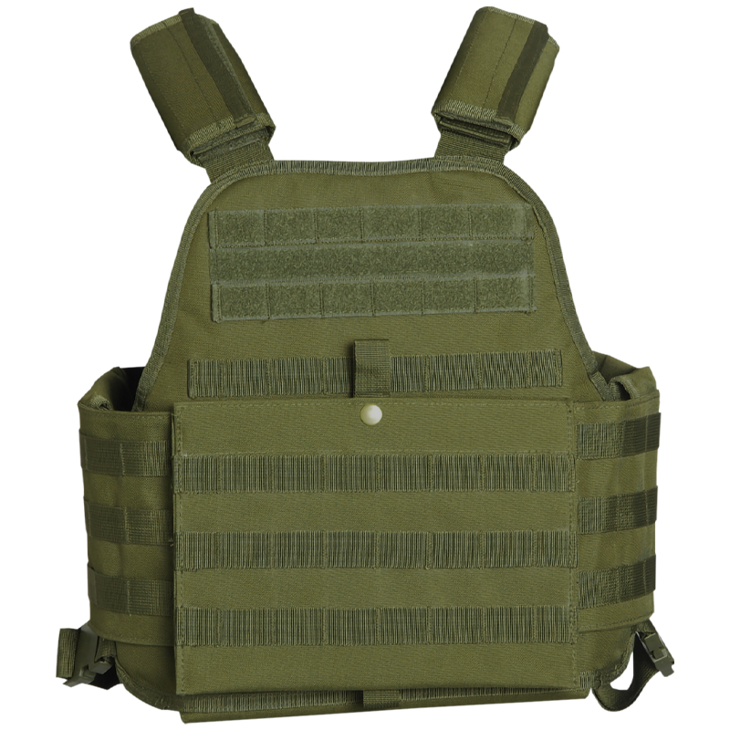 MIL-TEC - Plate Carrier Modular System MOLLE/PALS, Olive - Safe Zone Airsoft