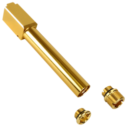 NINE BALL by LAYLAX - Outer Barrel "NON-RECOIL", 2 WAY, Gold, G17 Gen.4 VFC/UMAREX