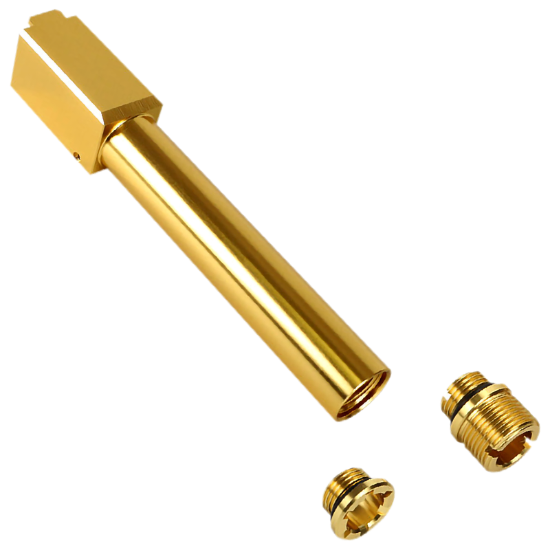 NINE BALL by LAYLAX - Outer Barrel "NON-RECOIL", 2 WAY, Gold, G17 Gen.4 VFC/UMAREX