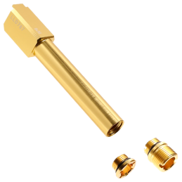 NINE BALL by LAYLAX - Outer Barrel "NON-RECOIL", 2 WAY, Gold, G19 Gen.3