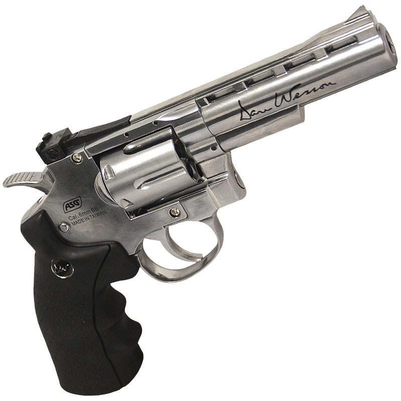ASG - Réplique Revolver Dan Wesson™ 4 Silver, High Power Co2