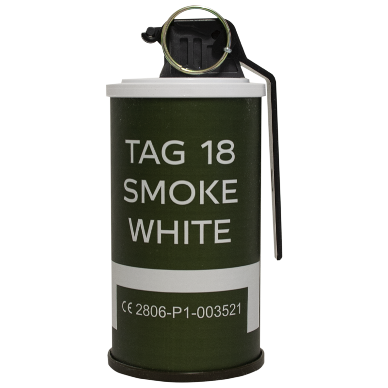 TAGINN PRO - Fumigène blanc TAG-18, Smoke pour Airsoft