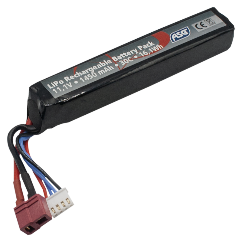 ASG - Batterie LiPo 11,1v 1450mAh 30C, 1 Stick, Dean