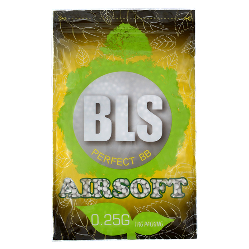 BLS - Sachet de 4000 Billes Biodégradables 0,25gr, Airsoft