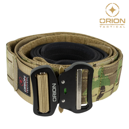 Ceinture Tactique De Patrouille M2 - Boucle Cobra & MOLLE Découpe Laser