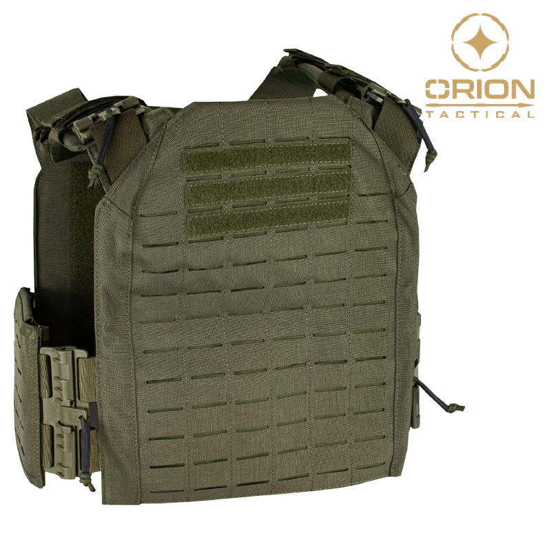 ORION TACTICAL - Gilet Porte Plaques, Laser Cut, 1000D, Olive Drab
