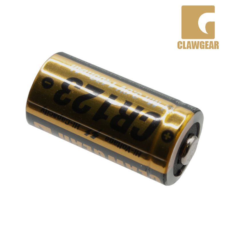 CLAWGEAR - Pile, Batterie Lithium CR123 3V 1400mAh - Safe Zone Airsoft