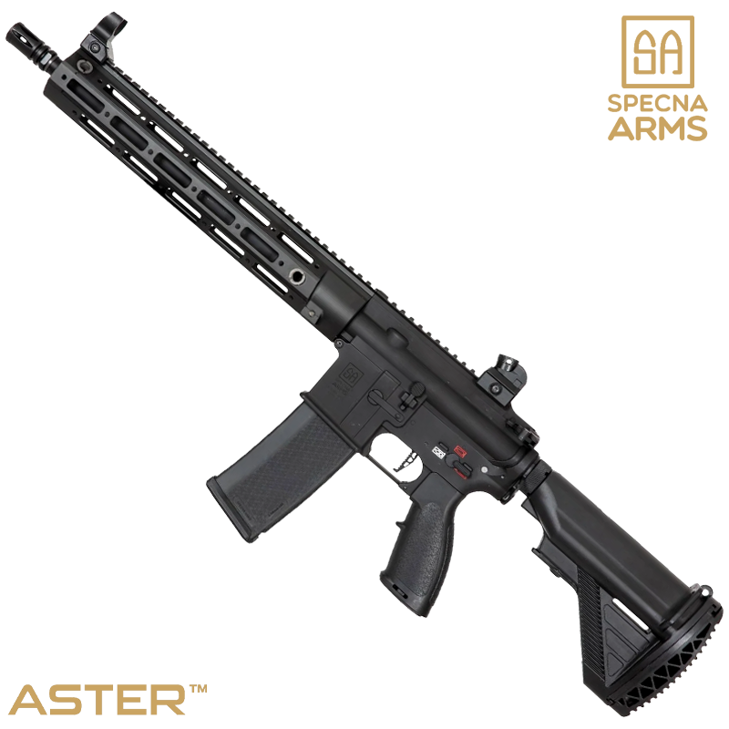 SPECNA ARMS - Réplique SA-H22, HK416 RAHG, EDGE™ 2.0 ASTER™, Noir