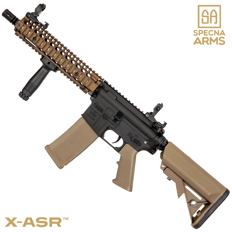 SPECNA ARMS - Réplique MK18 SA-E19, EDGE™ X-ASR™, DANIEL DEFENSE™ Chaos Bronze