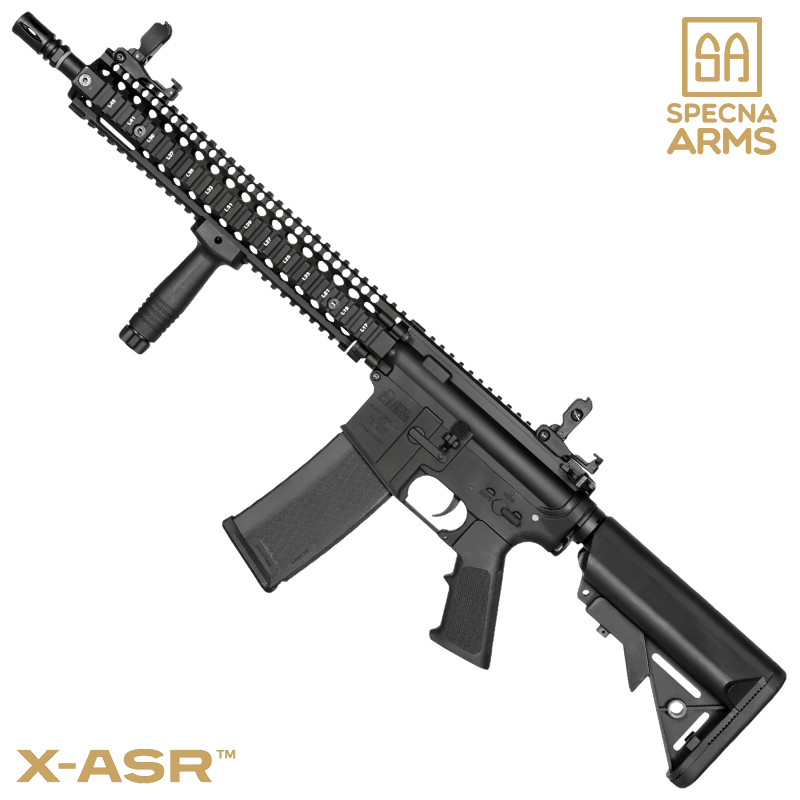 SPECNA ARMS - Réplique MK18 SA-E26 Noir EDGE™ X-ASR™, DANIEL DEFENSE™