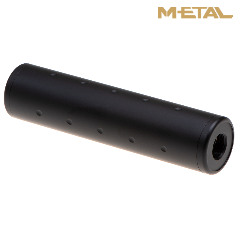METAL - Silencieux SKULL 32 x 128mm Airsoft