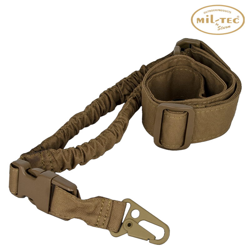 MIL-TEC - Sangle Tactique Bungee Coyote, 1 Point