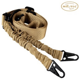 MIL-TEC - Sangle Tactique Bungee, 2 Points Coyote