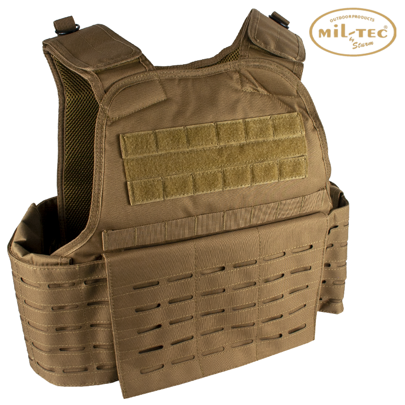 MIL-TEC - Plate Carrier Laser Cut Modular System MOLLE/PALS, Coyote