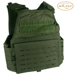 MIL-TEC - Plate Carrier Laser Cut Modular System MOLLE/PALS, Olive Drab