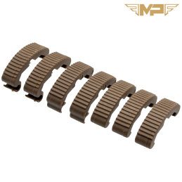 MP - Couvres Rails Tactical Index Clips LARUE, Dark Earth pour Airsoft