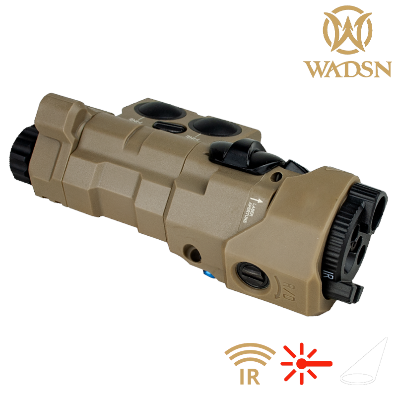 WADSN - MWAL-C1, Plastic Version, Lampe, Laser Rouge IR, Dark Earth