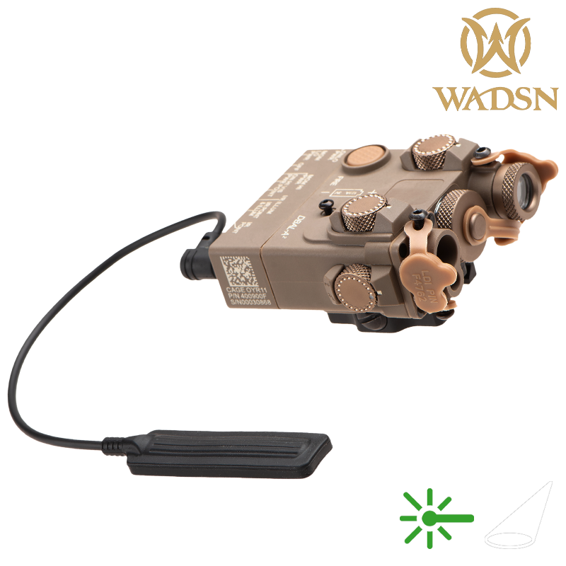 WADSN - DBAL-02 Aiming Devices Lampe, Laser Vert, Light Version, Dark Earth