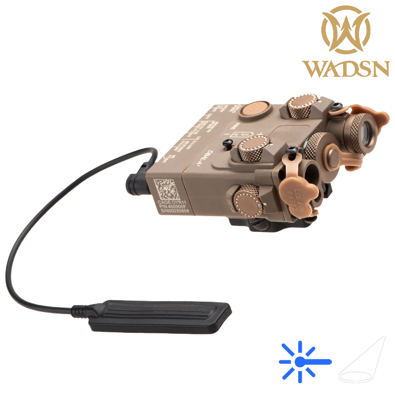 WADSN - DBAL-02 Aiming Devices Lampe, Laser Bleu, Light Version, Dark Earth