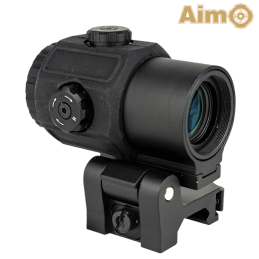 AIM-O - Magnifier Style G43, Zoom x3, Quick Detach, Noir pour Airsoft