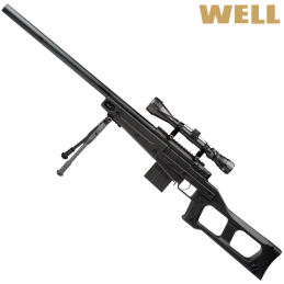 WELL - Réplique Sniper MB4408D, Pack Complet