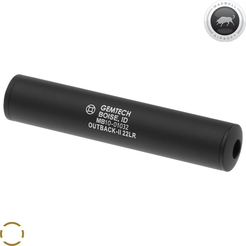 MADBULL - Silencieux GEMTECH™ Outback pour Airsoft, CCW