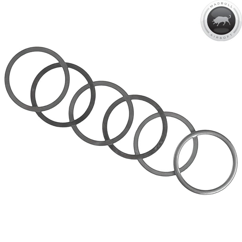 MADBULL - Set Barrel Nut Washer Stainless pour Garde-mains Airsoft