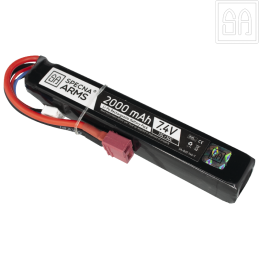 SPECNA ARMS - Batterie LiPo 7,4v 2000mAh 15/30C, 1 Stick, DEAN