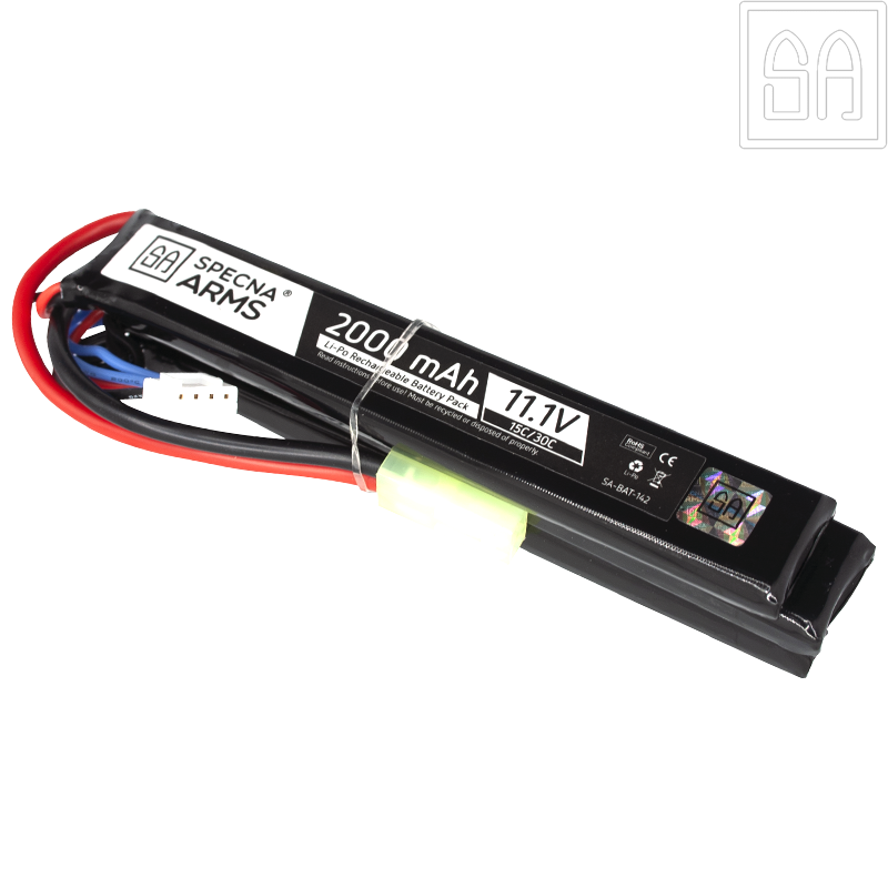 SPECNA ARMS - Batterie LiPo 11,1v 2000mAh 15/30C, 3 Sticks, Tamiya