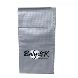 BALYSTIK - Sac de Protection Ignifugé pour Batterie LiPo, Taille S