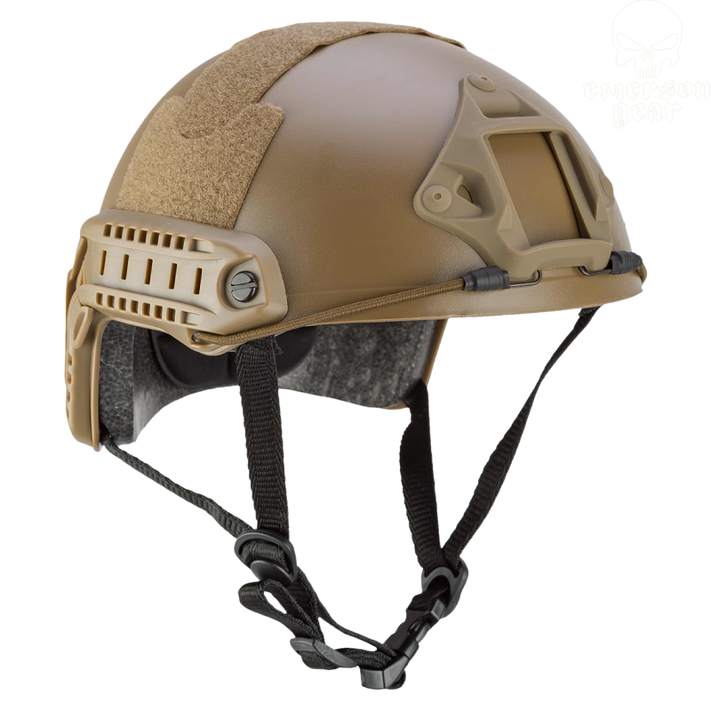 EMERSON GEAR - Reproduction Casque Tactique FAST MH avec Rails, Tan