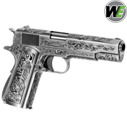 WE - Réplique M1911, Full Métal, Gbb, ETCHED, Airsoft