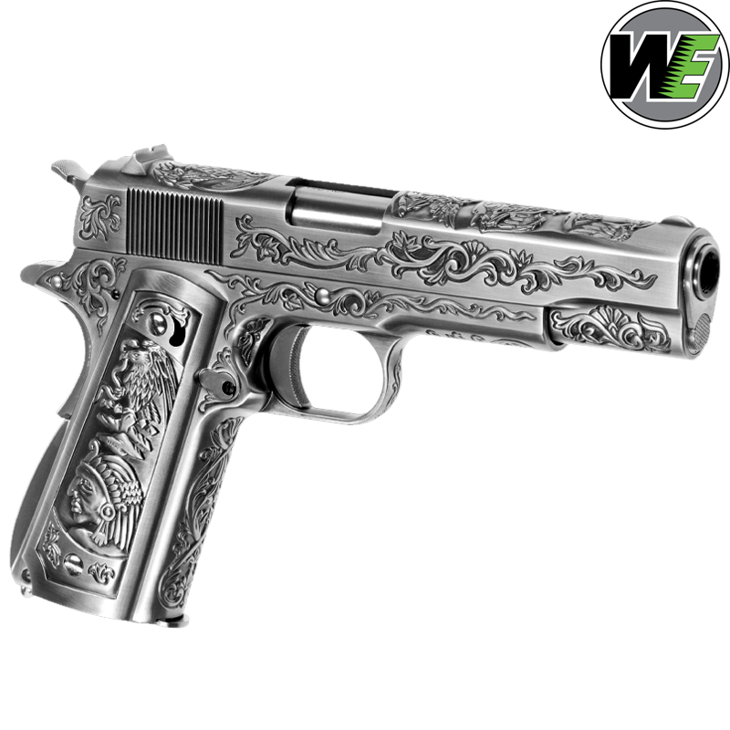 WE - Réplique M1911, Full Métal, Gbb, ETCHED, Airsoft