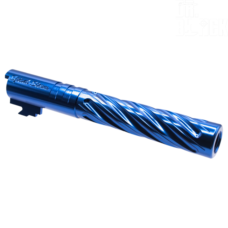 DR.BLACK - Outer Barrel "SPIRAL STORM" pour HI-CAPA 5.1, Bleu