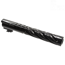 DR.BLACK - Outer Barrel "SPIRAL STORM" pour HI-CAPA 5.1, Noir