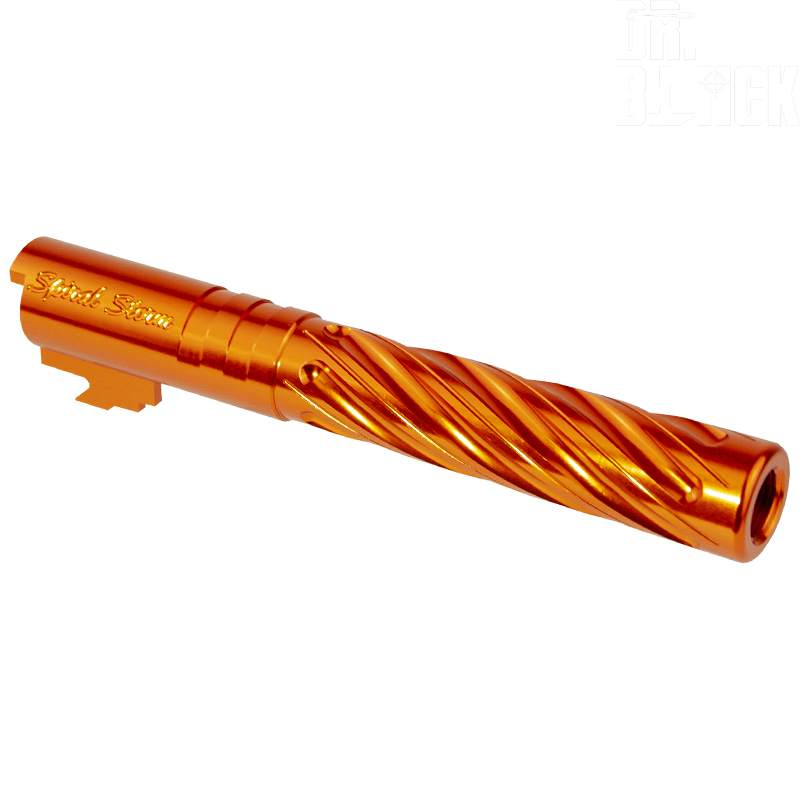 DR.BLACK - Outer Barrel "SPIRAL STORM" pour HI-CAPA 5.1, Orange