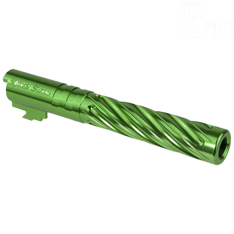 DR.BLACK - Outer Barrel "SPIRAL STORM" pour HI-CAPA 5.1, Vert