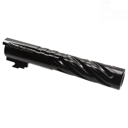 DR.BLACK - Outer Barrel "SPIRAL STORM" pour HI-CAPA 4.3, Noir