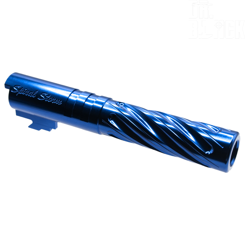 DR.BLACK - Outer Barrel "SPIRAL STORM" pour HI-CAPA 4.3, Bleu