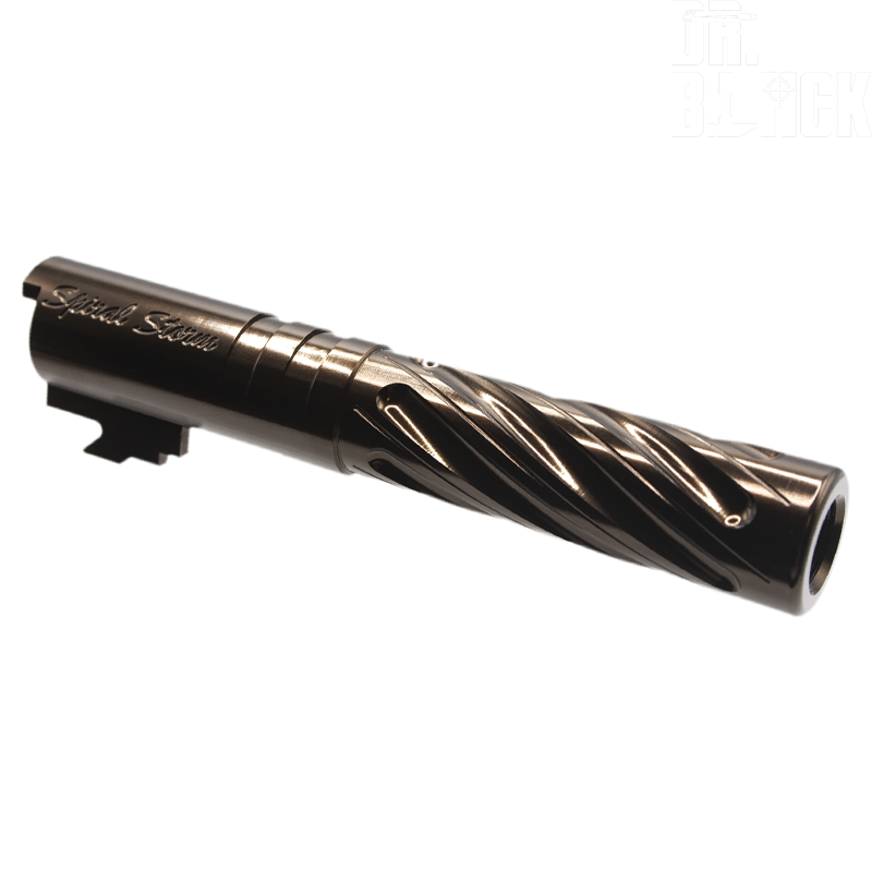 DR.BLACK - Outer Barrel "SPIRAL STORM" pour HI-CAPA 4.3, Tan