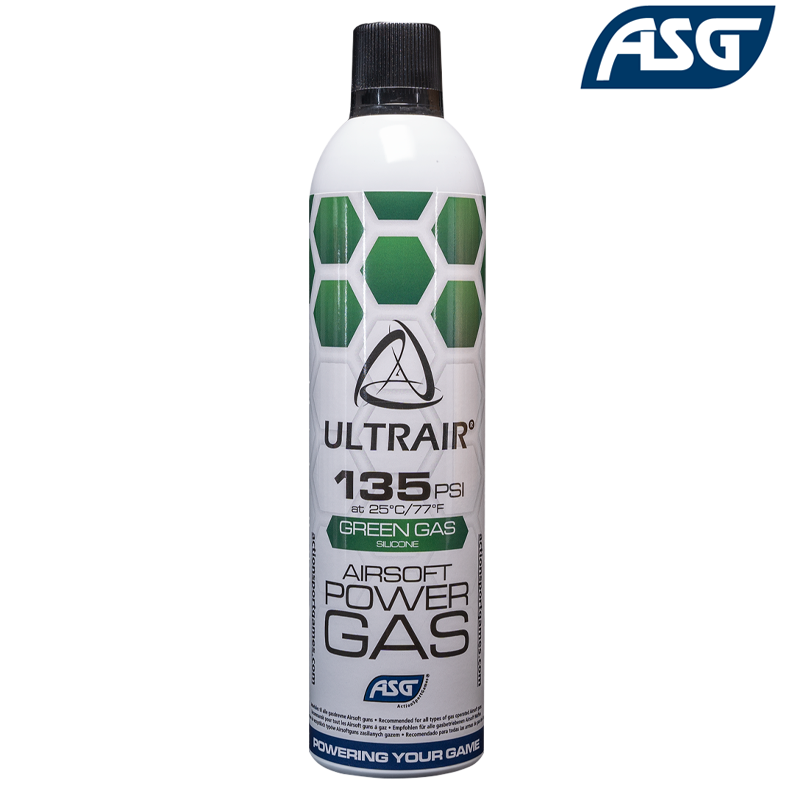 ULTRAIR™ by ASG - Bouteille Green Gas ULTRAIR™ 570ml, 135PSI