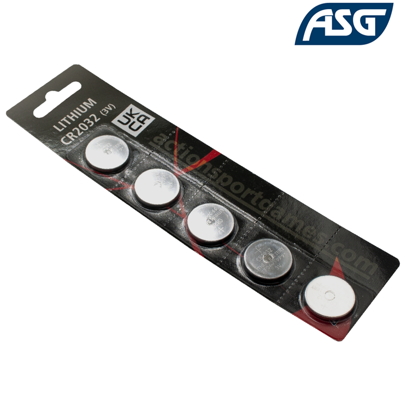 ASG - Pack de 5 Piles CR2032 Lithium 3 V