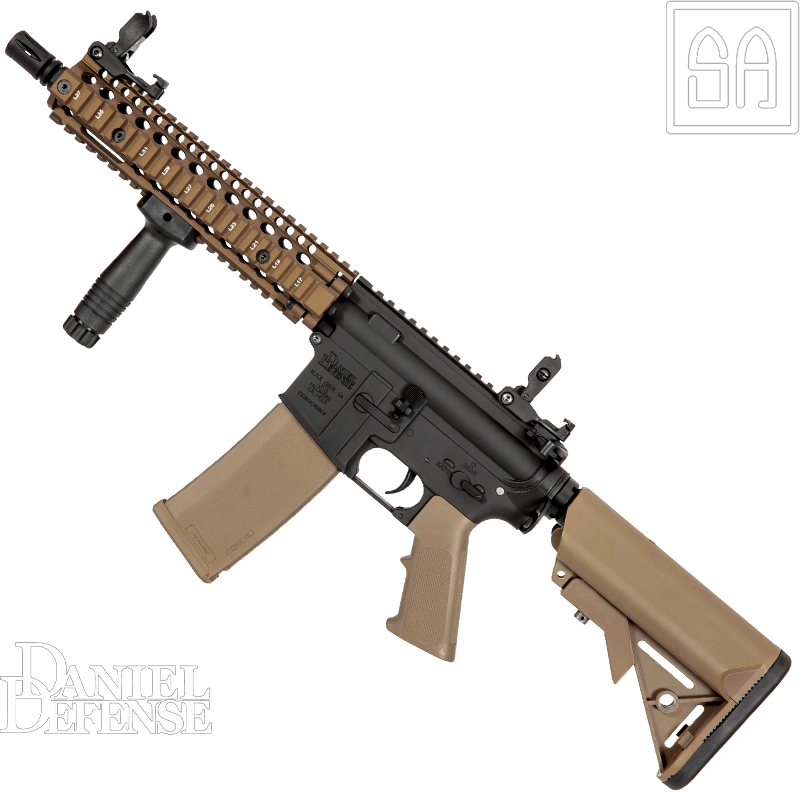 SPECNA ARMS - Réplique MK18 SA-E19, EDGE™ HAL2™, Daniel Defense™, Chaos Bronze