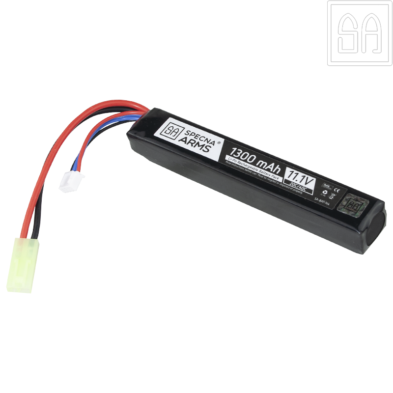 SPECNA ARMS - Batterie LiPo 11,1v 1300mAh 20/40C, 1 Stick, Tamiya